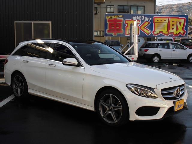 Ｃクラスステーションワゴン Ｃ２２０ｄ　ステーションワゴンローレウスエディション　革シート　サンルーフ　パワーバックドア　ＡＭＧホイール　Ｂｌｕｅｔｏｏｔｈ（3枚目）