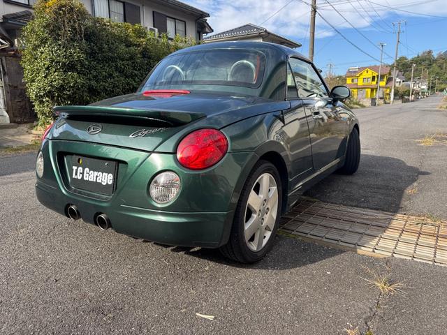 コペン アクティブトップ　ターボ車　運転席助手席エアバック　社外ナビゲーション　ドライブレコーダー　パワーウインドー　ＥＴＣ車載器　運転席エアバッグ　ＡＢＳ　エアコン　パワステ　禁煙　オープン異常なし（5枚目）