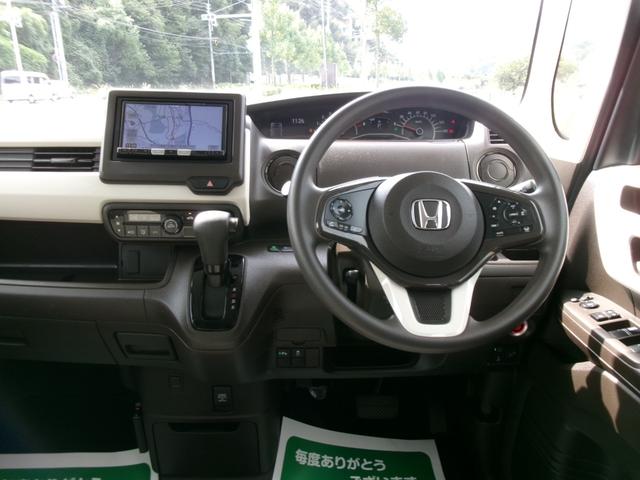 Ｎ－ＢＯＸ Ｇ　ホンダセンシング　社外ナビ　Ｂカメラ　ＥＴＣ　クルコン　スマートキー　プッシュスタート　Ｐセンサー　スライドドア　社外フロアマット　ベンチシート　スペアキー有（15枚目）