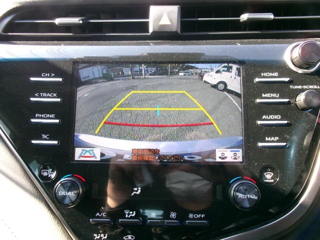 カムリ ＷＳ　純正１７ＡＷ　黒ハーフレザーシート　純正８インチＤＡ　Ｔコネナビ＆ＴＶ　前後ドラレコ　Ｂカメラ　ＥＴＣ２．０　パドルシフト　カラーＨＵＤ　クルコン　ＢＳＭ　ＬＤＡ　プリクラッシュ　サイドバイザー（32枚目）