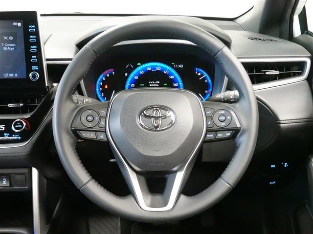 カローラクロス ハイブリッド Z フルセグ メモリーナビ ミュージックプレイヤー接続可 バックカメラ 衝突被害軽減システム ETC ドラレコ LEDヘッドランプ ワンオーナー 記録簿(11枚目)