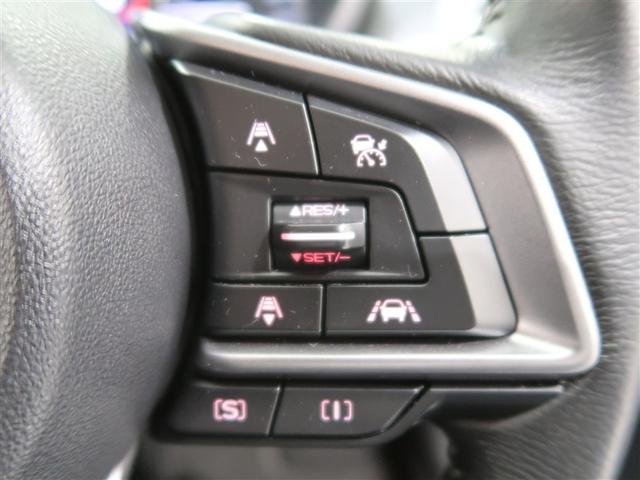 高速道路などで一定速度のクルージングに便利なクルーズコントロール。