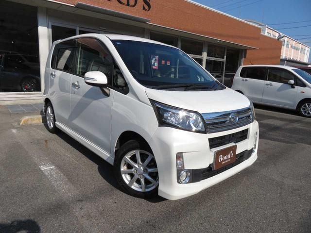 ムーヴ カスタム X SA 1オーナー 実走行 エアロ リアスポ LEDライト 純正アルミ メモリーナビBカメラ 衝突被害軽減ブレーキ 横滑り防止 ヒルスタート ソナー アイドリングストップ ベンチシート ETC スマートキー(3枚目)