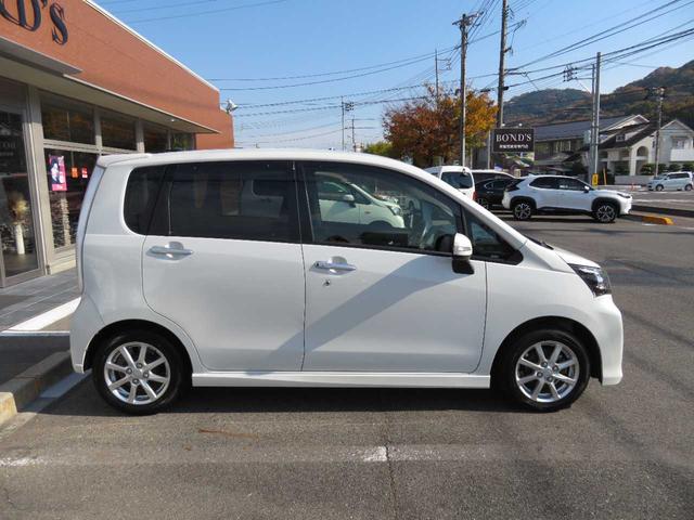 ムーヴ カスタム X SA 1オーナー 実走行 エアロ リアスポ LEDライト 純正アルミ メモリーナビBカメラ 衝突被害軽減ブレーキ 横滑り防止 ヒルスタート ソナー アイドリングストップ ベンチシート ETC スマートキー(4枚目)