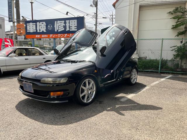 セラ トヨタ ベースグレード 車高調 １７インチアルミホイール ガルウィング ドアダンパー交換済み ｃｄデッキ オートマ 車検令和５年１０月間迄 パワーステアリング 岡山県 ベースグレード 車高調 １７インチアルミホイール ガルウィング ドアダンパー交換済み ｃｄ
