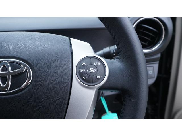 アクア Ｇ　禁煙車　純正ナビ　フルセグＴＶ　バックカメラ　Ｂｌｕｅｔｏｏｔｈ対応　キーレス　ステアリングスイッチ　ＬＥＤヘッドライト　ＡＵＴＯエアコン　電動格納ドアミラーウィンカー　Ｇグレード専用内装カラー（10枚目）