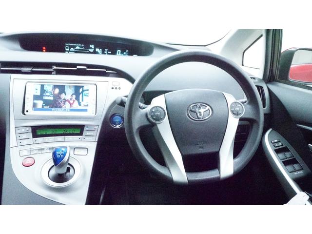 プリウス S 禁煙車 カーテンエアバック&サイドエアバック 純正ナビ ワンセグTV CD/DVD再生 Bluetooth接続 バックカメラ スマートキー プッシュスタート ビルトインETC 電動格納ドアミラー(3枚目)
