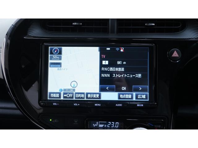 アクア Ｇソフトレザーセレクション　禁煙車　後期　純正ナビ　フルセグＴＶ　Ｂｌｕｅｔｏｏｔｈ　バックカメラ　スマートキー　マルチインフォメーションＤ　ＬＥＤヘッドライト　ＡＵＴＯハイビーム　衝突被害軽減ブレーキ　車線逸脱警報　ＥＴＣ（7枚目）