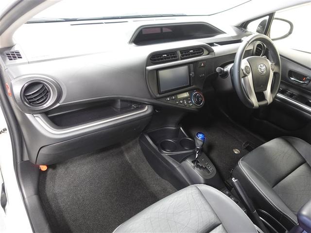 アクア Gブラックソフトレザーセレクション フルセグ メモリーナビ DVD再生 ミュージックプレイヤー接続可 バックカメラ ETC 記録簿(9枚目)