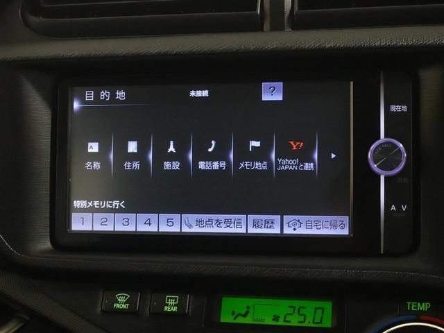 アクア Gブラックソフトレザーセレクション フルセグ メモリーナビ DVD再生 ミュージックプレイヤー接続可 バックカメラ ETC 記録簿(11枚目)