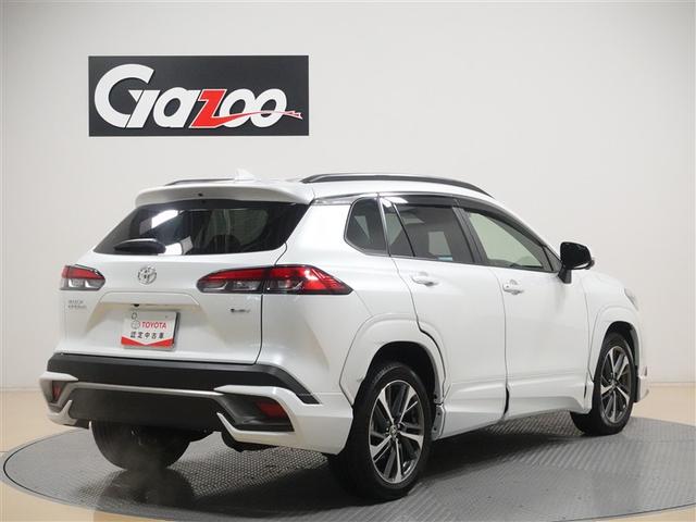 カローラクロス ハイブリッド Z サンルーフ フルセグ メモリーナビ ミュージックプレイヤー接続可 バックカメラ 衝突被害軽減システム ETC ドラレコ LEDヘッドランプ ワンオーナー フルエアロ 記録簿(4枚目)