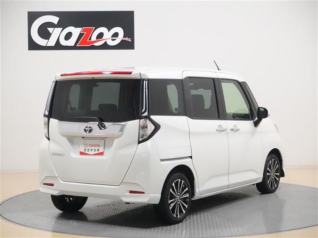 ルーミー カスタムG-T フルセグ メモリーナビ DVD再生 ミュージックプレイヤー接続可 後席モニター バックカメラ 衝突被害軽減システム ドラレコ 両側電動スライド LEDヘッドランプ ウオークスルー ワンオーナー 記録簿(4枚目)