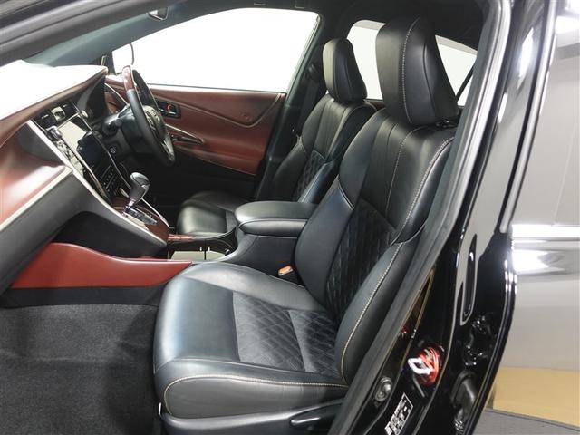 ハリアー プレミアム フルセグ メモリーナビ DVD再生 ミュージックプレイヤー接続可 バックカメラ 衝突被害軽減システム ETC ドラレコ LEDヘッドランプ ワンオーナー フルエアロ 記録簿 アイドリングストップ(6枚目)