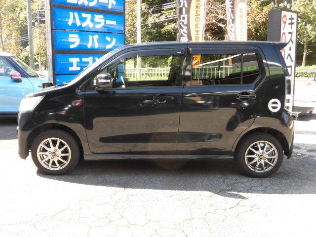 ワゴンRスティングレー X レーダーブレーキサポート S-エネチャージ 社外ナビ フルセグTV Bluetooth DVD再生 ミュージックサーバー シートヒーター オートライト HIDヘッドライト アイドリングストップ(5枚目)