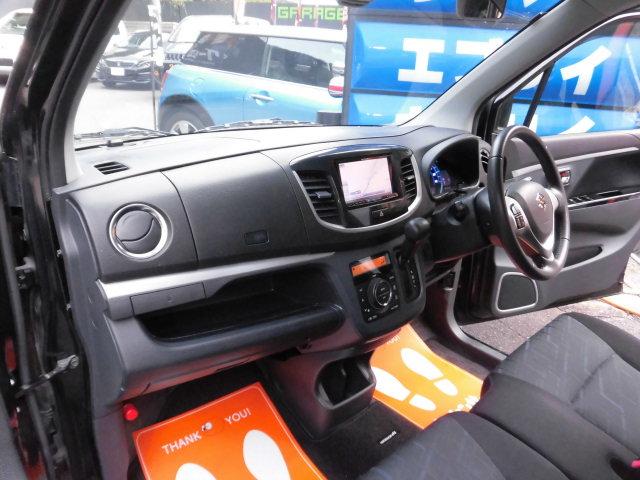 ワゴンRスティングレー X レーダーブレーキサポート S-エネチャージ 社外ナビ フルセグTV Bluetooth DVD再生 ミュージックサーバー シートヒーター オートライト HIDヘッドライト アイドリングストップ(6枚目)