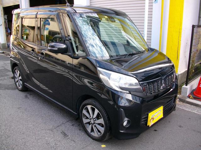 カスタムT e-アシスト ターボ車 アラウンドビュー搭載 ブレーキアシスト 地デジ内蔵ナビ Bluetooth付 ETC スマートキー車 両側電動ライドドア 純正HIDライト GOO鑑定車(33枚目)