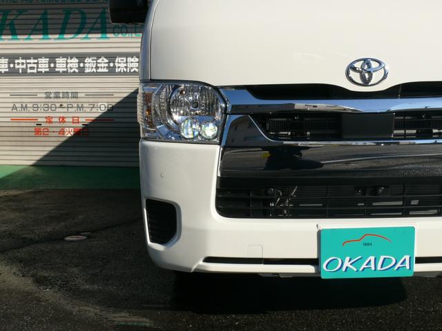 ハイエースバン ロングDX GLパッケージ 登録済未使用車 トヨタセイフティセンス LEDライト パノラミックビューモニター プライバシーレーンキープアシスト オートハイビーム クリアランスソナー プライバシーガラス 助手席エアバック 100V(17枚目)