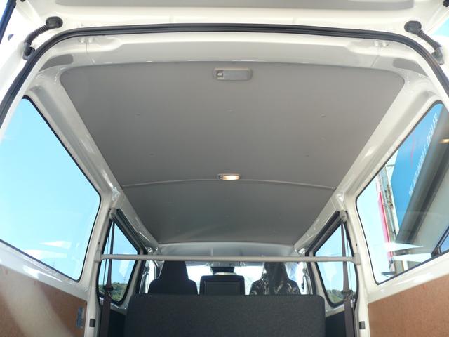 ハイエースバン ロングDX GLパッケージ 登録済未使用車 トヨタセイフティセンス LEDライト パノラミックビューモニター プライバシーレーンキープアシスト オートハイビーム クリアランスソナー プライバシーガラス 助手席エアバック 100V(32枚目)