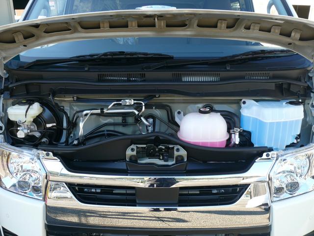 ハイエースバン ロングDX GLパッケージ 登録済未使用車 トヨタセイフティセンス LEDライト パノラミックビューモニター プライバシーレーンキープアシスト オートハイビーム クリアランスソナー プライバシーガラス 助手席エアバック 100V(45枚目)