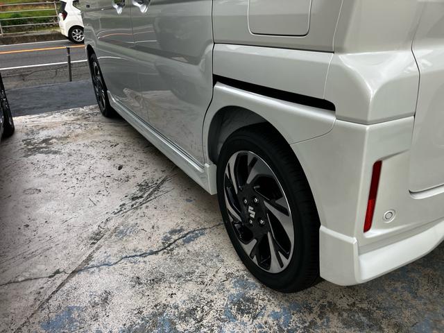 スペーシアカスタム ハイブリッドXSターボ 届出済未使用車 禁煙車 両側電動スライドドア 衝突被害軽減システム レーンアシスト ナビ 全周囲カメラ フルセグTV Bluetooth LEDヘッドライト コーナーセンサー AW15インチ(35枚目)