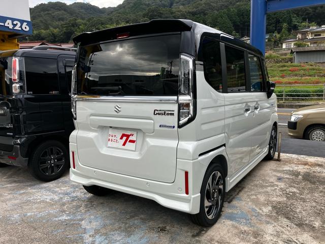 スペーシアカスタム ハイブリッドXSターボ 届出済未使用車 禁煙車 両側電動スライドドア 衝突被害軽減システム レーンアシスト ナビ 全周囲カメラ フルセグTV Bluetooth LEDヘッドライト コーナーセンサー AW15インチ(36枚目)