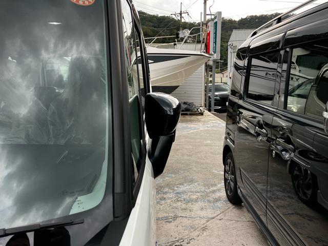 スペーシアカスタム ハイブリッドXSターボ 届出済未使用車 禁煙車 両側電動スライドドア 衝突被害軽減システム レーンアシスト ナビ 全周囲カメラ フルセグTV Bluetooth LEDヘッドライト コーナーセンサー AW15インチ(42枚目)