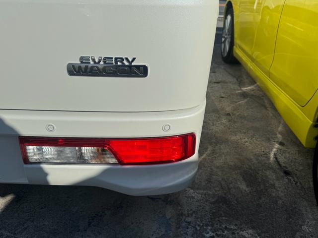 エブリイワゴン PZターボスペシャル ハイルーフ 届出済未使用車 禁煙車 衝突被害軽減システム レーンアシスト 両側パワスラ サイドステップ スマートキー 電動格納ミラー オートエアコン AW14インチ LEDヘッドライト バックソナー(28枚目)