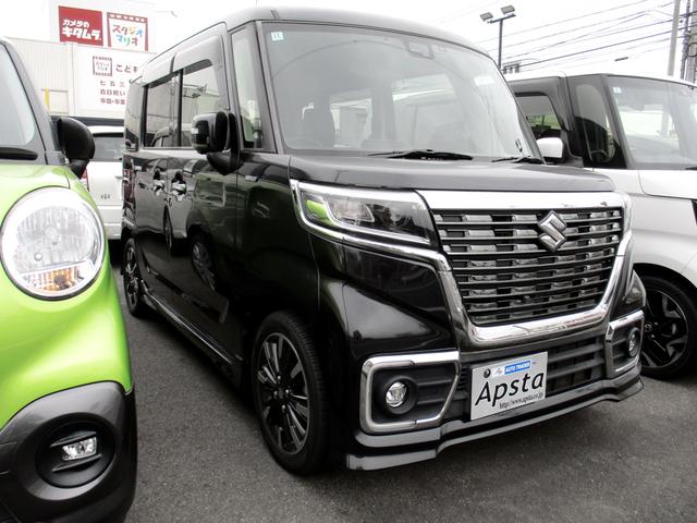 スペーシアカスタム ハイブリッドＸＳターボ　スズキセーフティサポート　全方位モニター用カメラ装着車　純正８型フルセグＭナビ　両側ＰＳドア　ＬＥＤオートライト　ハーフソフトレザーシート　革巻きステア＆パドルシフト　ビルトインＥＴＣ　ワンオーナー車（11枚目）