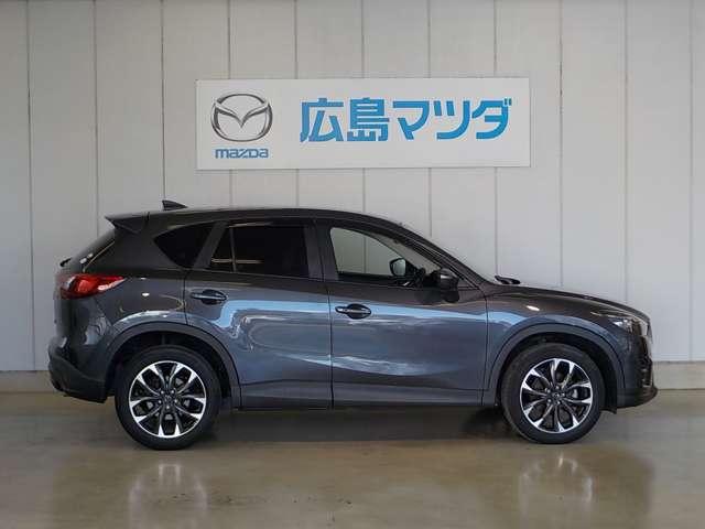 ＣＸ－５ ２５Ｓ　Ｌパッケージ　半年間走行距離１万ｋｍ保証付　ナビ（メモリー）　ＴＶ（フルセグ）　レーダークルーズ　ＳＣＢＳ　レザーシート　電動シート　シートヒーター　ＤＳＣ　ｉ－Ｓｔｏｐ　サイドカメラ　バックモニター　ＥＴＣ（4枚目）