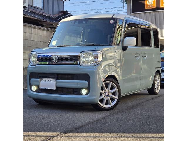 スペーシア ハイブリッドX 4WD MINI純正15インチアルミ ローダウン エンジンスターター クラッチオメッシュシートカバー ガラスフィルム貼り LEDヘッドライト&フォグ FJクラフトフロアマット 8インチナビ ETC(6枚目)