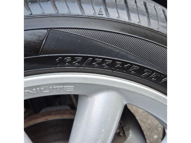 スペーシア ハイブリッドX 4WD MINI純正15インチアルミ ローダウン エンジンスターター クラッチオメッシュシートカバー ガラスフィルム貼り LEDヘッドライト&フォグ FJクラフトフロアマット 8インチナビ ETC(9枚目)