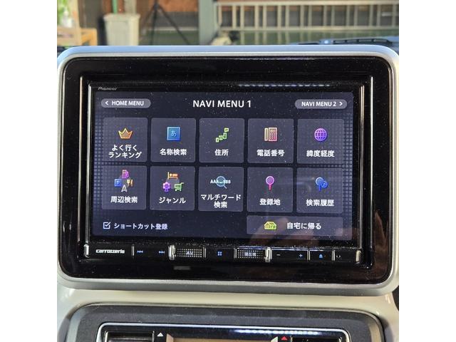 スペーシア ハイブリッドX 4WD MINI純正15インチアルミ ローダウン エンジンスターター クラッチオメッシュシートカバー ガラスフィルム貼り LEDヘッドライト&フォグ FJクラフトフロアマット 8インチナビ ETC(24枚目)