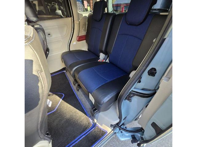 スペーシア ハイブリッドX 4WD MINI純正15インチアルミ ローダウン エンジンスターター クラッチオメッシュシートカバー ガラスフィルム貼り LEDヘッドライト&フォグ FJクラフトフロアマット 8インチナビ ETC(39枚目)