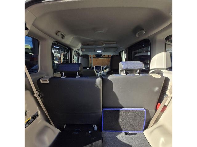 スペーシア ハイブリッドX 4WD MINI純正15インチアルミ ローダウン エンジンスターター クラッチオメッシュシートカバー ガラスフィルム貼り LEDヘッドライト&フォグ FJクラフトフロアマット 8インチナビ ETC(40枚目)