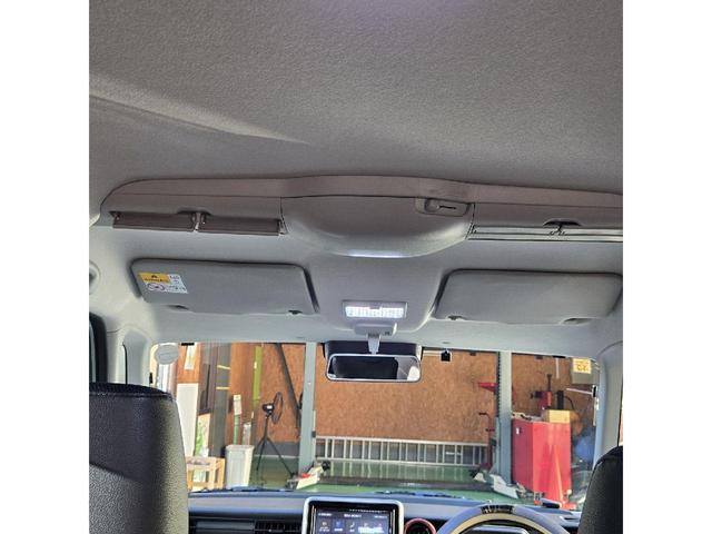 スペーシア ハイブリッドX 4WD MINI純正15インチアルミ ローダウン エンジンスターター クラッチオメッシュシートカバー ガラスフィルム貼り LEDヘッドライト&フォグ FJクラフトフロアマット 8インチナビ ETC(41枚目)