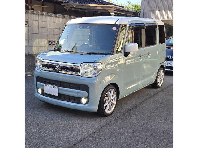 スペーシア ハイブリッドX 4WD MINI純正15インチアルミ ローダウン エンジンスターター クラッチオメッシュシートカバー ガラスフィルム貼り LEDヘッドライト&フォグ FJクラフトフロアマット 8インチナビ ETC(48枚目)