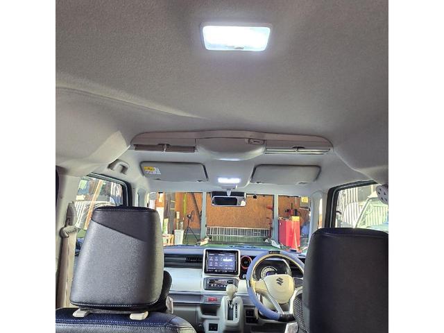 スペーシア ハイブリッドX 4WD MINI純正15インチアルミ ローダウン エンジンスターター クラッチオメッシュシートカバー ガラスフィルム貼り LEDヘッドライト&フォグ FJクラフトフロアマット 8インチナビ ETC(54枚目)