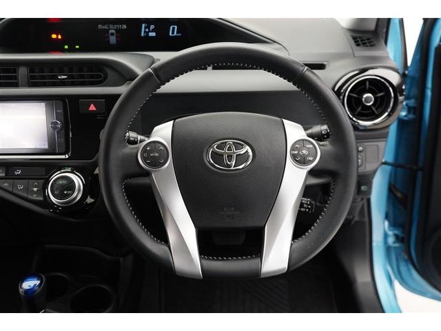 アクア Gブラックソフトレザーセレクション Wエアバッグ スマ-トキ- LED ナビTV イモビ 地デジテレビ クルーズコントロール ドライブレコーダー AUTOエアコン DVD再生機能 ESC ETC AW キーレス PS メモリナビ ABS(14枚目)