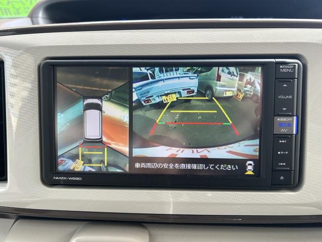 ムーヴキャンバス Ｇメイクアップリミテッド　ＳＡＩＩＩ　禁煙車　スマアシ　純正フルセグＤＶＤ＆Ｂｌｕｅｔｏｏｔｈナビ　全方位カメラ　ドラレコ　ＬＥＤオートライト＆フォグ　プッシュスタート＆スマートキー　両側パワスラ　ＵＳｂソケット２口（10枚目）