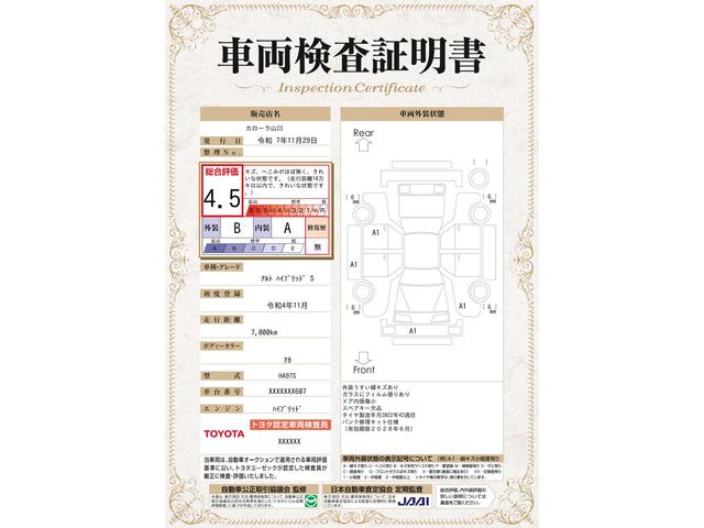 車両状態評価書