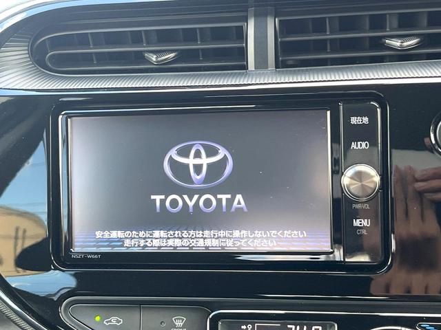 アクア Sスタイルブラック 純正SDナビ バックカメラ ハーフレザーシート ドラレコ スマートキー LEDヘッド ETC オートハイビーム オートライト オートエアコン Bluetooth CD DVD再生 フルセグ(3枚目)