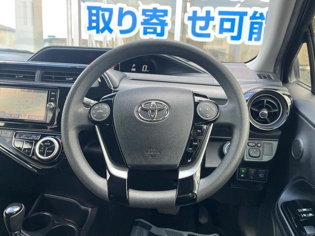 アクア Sスタイルブラック 純正SDナビ バックカメラ ハーフレザーシート ドラレコ スマートキー LEDヘッド ETC オートハイビーム オートライト オートエアコン Bluetooth CD DVD再生 フルセグ(14枚目)