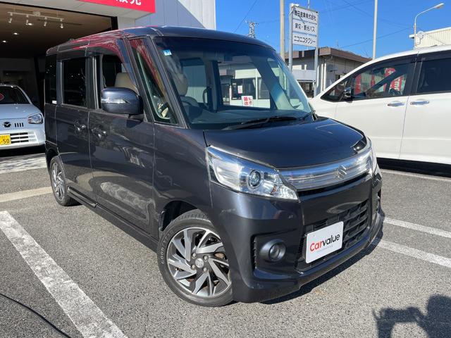 スペーシアカスタム TS 両側電動スライドドア ドラレコ アイドリングストップ HID フロントフォグ プッシュスタート スマートキー TVナビ 電格ミラー オートライト 純正アルミ15インチ シートカバー(40枚目)