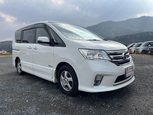 セレナ ハイウェイスター　Ｓ－ハイブリッド　Ｖセレクション　インテリキー　プッシュスタート　リア両側電動スライドドア　ナビ　ＴＶ　バックカメラ　ＥＴＣ　クルーズコントロール　後席モニター　ＡＢＳ　アルミ（3枚目）