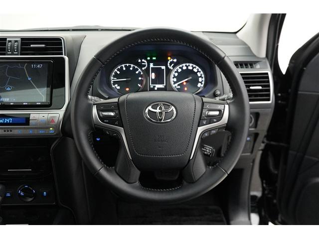 ランドクルーザープラド TX Lパッケージ・ブラックエディション TSS 盗難防止システム 本革シート ABS クルコン LEDライト パワーウィンドウ パワステ フルタイム4WD アルミホイール エアバッグ 電動パワーシート キーレス ガラスルーフ バックモニター(12枚目)