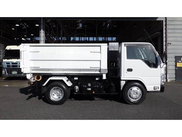 エルフトラック 3t 新明和製アームロール 4立米コンテナ付 予備検付(〜8年1月16日) マニュアル6速 ETC(4枚目)