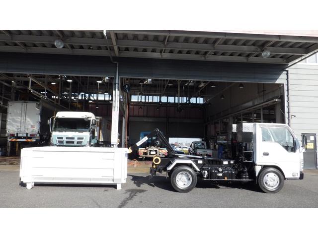 エルフトラック 3t 新明和製アームロール 4立米コンテナ付 予備検付(〜8年1月16日) マニュアル6速 ETC(38枚目)