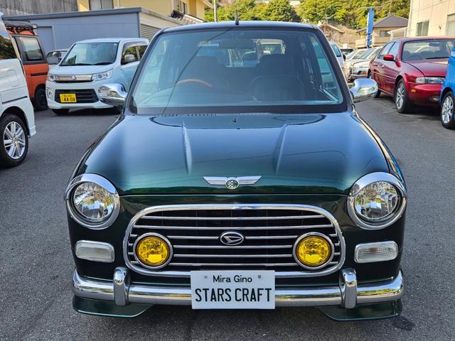 ミラジーノ ミニライトスペシャル　後期型　走行距離３１０００キロ　タイミングベルト＆ウォーターポンプ交換　純正レザー調黒シート　フォグ　Ｆリップ付　黒１４インチアルミ　国産タイヤ４本交換　ウッド調パネル　ウッドコンビハンドル　キーレス（4枚目）