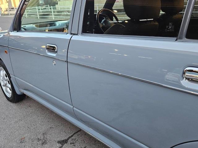 ミラジーノ ジーノターボ　色替グレー塗装済　ターボ　４ＷＤ　５速ミッション　タイミングベルト交換済　ブラウン革調シートカバー　ＣＤ　ＥＴＣ　ヘッドライトバイザー　ミニライトアルミ　フォグ　ウッドコンビハンドル　ウッド調パネル（38枚目）