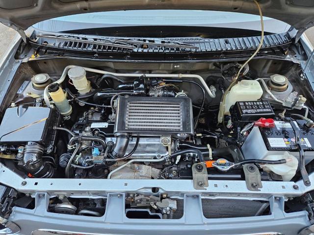 ミラジーノ ジーノターボ　色替グレー塗装済　ターボ　４ＷＤ　５速ミッション　タイミングベルト交換済　ブラウン革調シートカバー　ＣＤ　ＥＴＣ　ヘッドライトバイザー　ミニライトアルミ　フォグ　ウッドコンビハンドル　ウッド調パネル（54枚目）